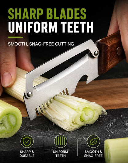 Precision Peeler Pro - Julienne Peeler Vegetable Peeler, Multifunctional Vegetable Peeler, 2.5mm Thickened Stainless Steel Peeler, Heavy Duty Julienne Peelers for Squash, Pineapple, Sugarcane (A+B)