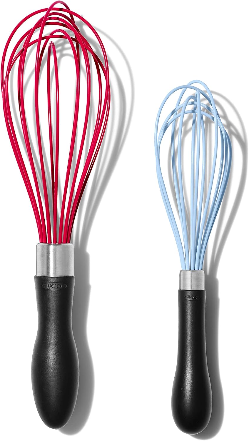 OXO Good Grips 2-Piece Silicone Kitchen Whisk Set - Jam & Seltzer