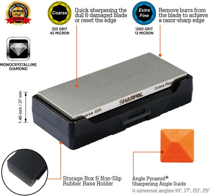 SHARPAL 156N Double-sided Diamond Sharpening Stone, 6 in. x 2.5 in.