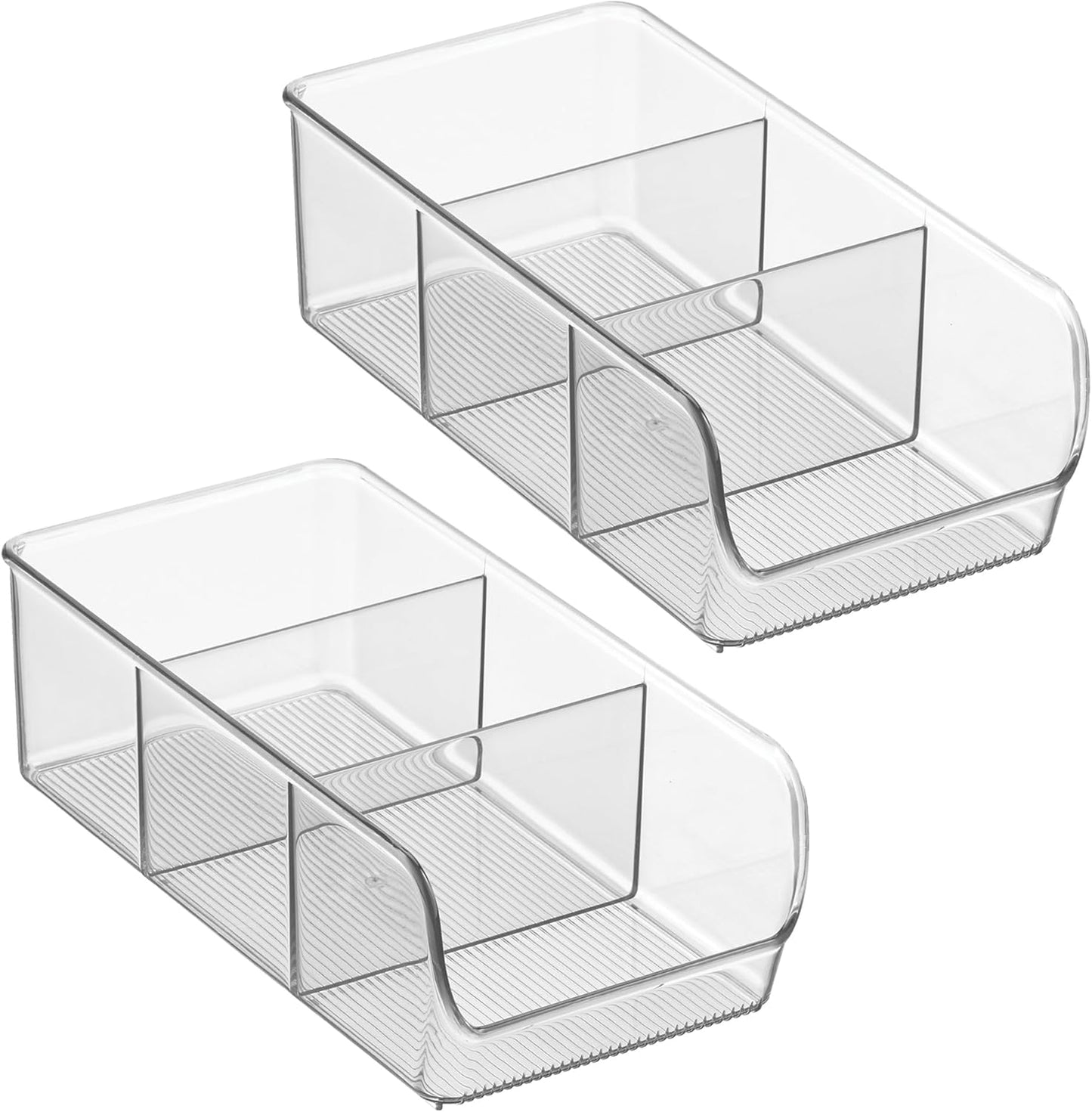 InterDesign Linus Kitchen, Pantry, Refrigerator, Freezer Storage Container, Clear