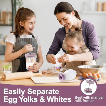 Egg Separator for Raw Eggs, Silicone Egg White Separator, Fun & Easy Gadget