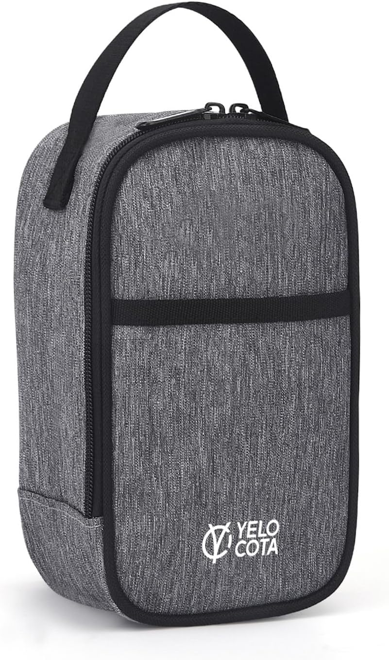Yelocota Small Insulated Lunch Bag- Snack Bag- Mini Cooler Bag with Handle for Travel,Work,School(Storage Space below 20oz)- Also Suitable for Pairing with Food Jar