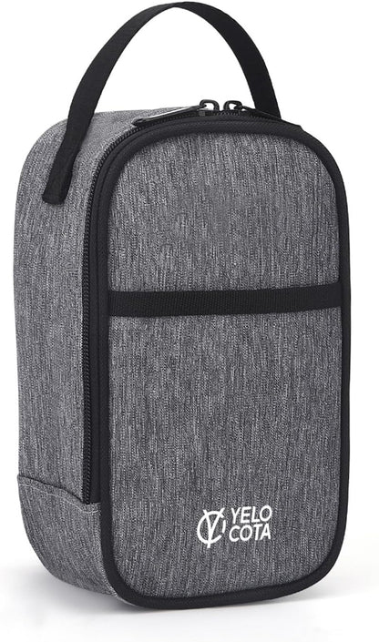 Yelocota Small Insulated Lunch Bag- Snack Bag- Mini Cooler Bag with Handle for Travel,Work,School(Storage Space below 20oz)- Also Suitable for Pairing with Food Jar