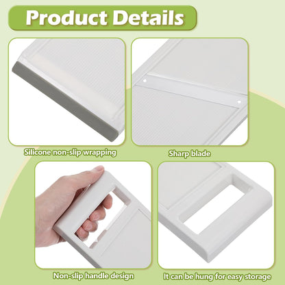 Hand Held Mandoline Slicer,Portable Handheld Vegetable Mandoline Slicer with Stainless Steel Blade, Cucumber Clicer Thin for Vegetables,Fruits,Potatoes,Cheese,Carrots,Quick Uniform Slice