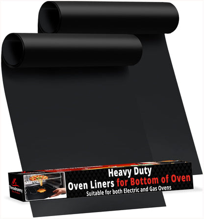 2 Pack Oven Liner and 2 pack Red Oven Rack Protectors 22 Inches