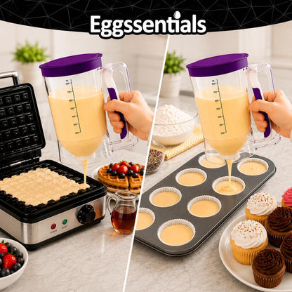Eggssentials Pancake Batter Dispenser with Squeeze Handle Pancake Dispenser