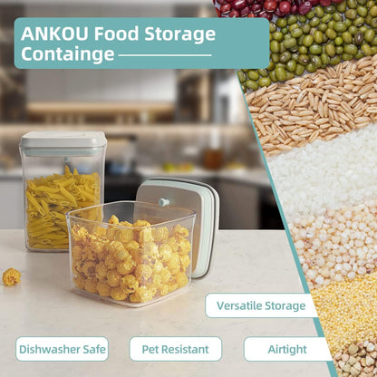 Ankou 400ml Meal Prep Container Set of 4 Pink Tritan Plastic Food Storage Containers with Lids, Airtight Leakproof Pop Top Lid Bowl for Breakfast Leftovers