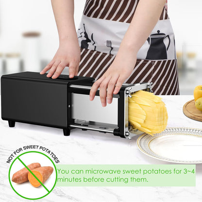 YOTAN Electric French Fry Cutter, French Fry Cutter Stainless Steel