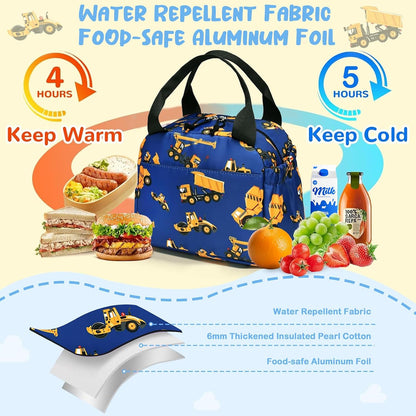 CAMTOP kids lunch bag Cute Insulated lunch box for Boys & Girls Leakproof loncheras for school
