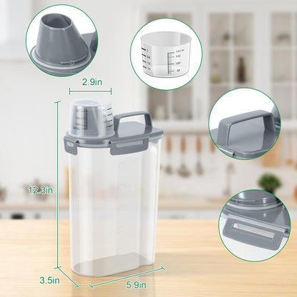 TBMax Pet Food Storage Containers 2 Pack 8-10 Lbs Airtight Dog Food Container Dispenser with Large Spout & Portable Handle, Travel Dog Treat Cat Food Storage Bin Bird Seed Container