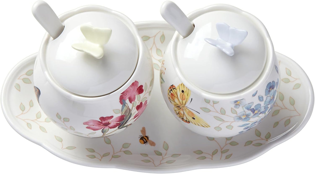 Lenox Butterfly Meadow Porcelain Trivet, 7 Inch