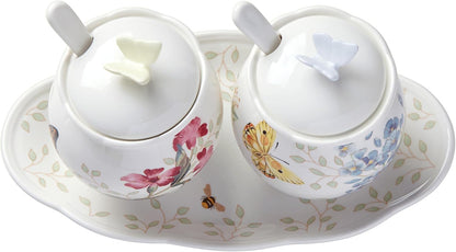 Lenox Butterfly Meadow Porcelain Trivet, 7 Inch
