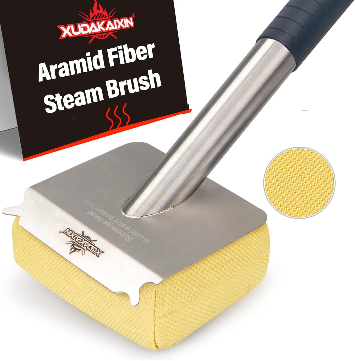 XUDAKAIXIN Bristle-Free Steam Grill Brush,No Bristle Shedding— Ultra Safe & Efficient BBQ Grill Cleaner for Outdoor Grill, for Men, Dad, or Any Grill Lover﻿