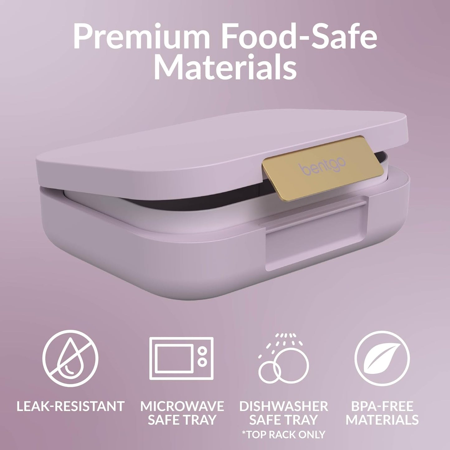 Bentgo Modern - Adult & Teen Bento Lunch Box; 3-4 Compartments, Leak-Resistant, 5.5 Cup Capacity/44 fl oz, Improved Locking Clips, Reusable, BPA-Free, Dishwasher/Microwave Safe Tray (Dark Gray)