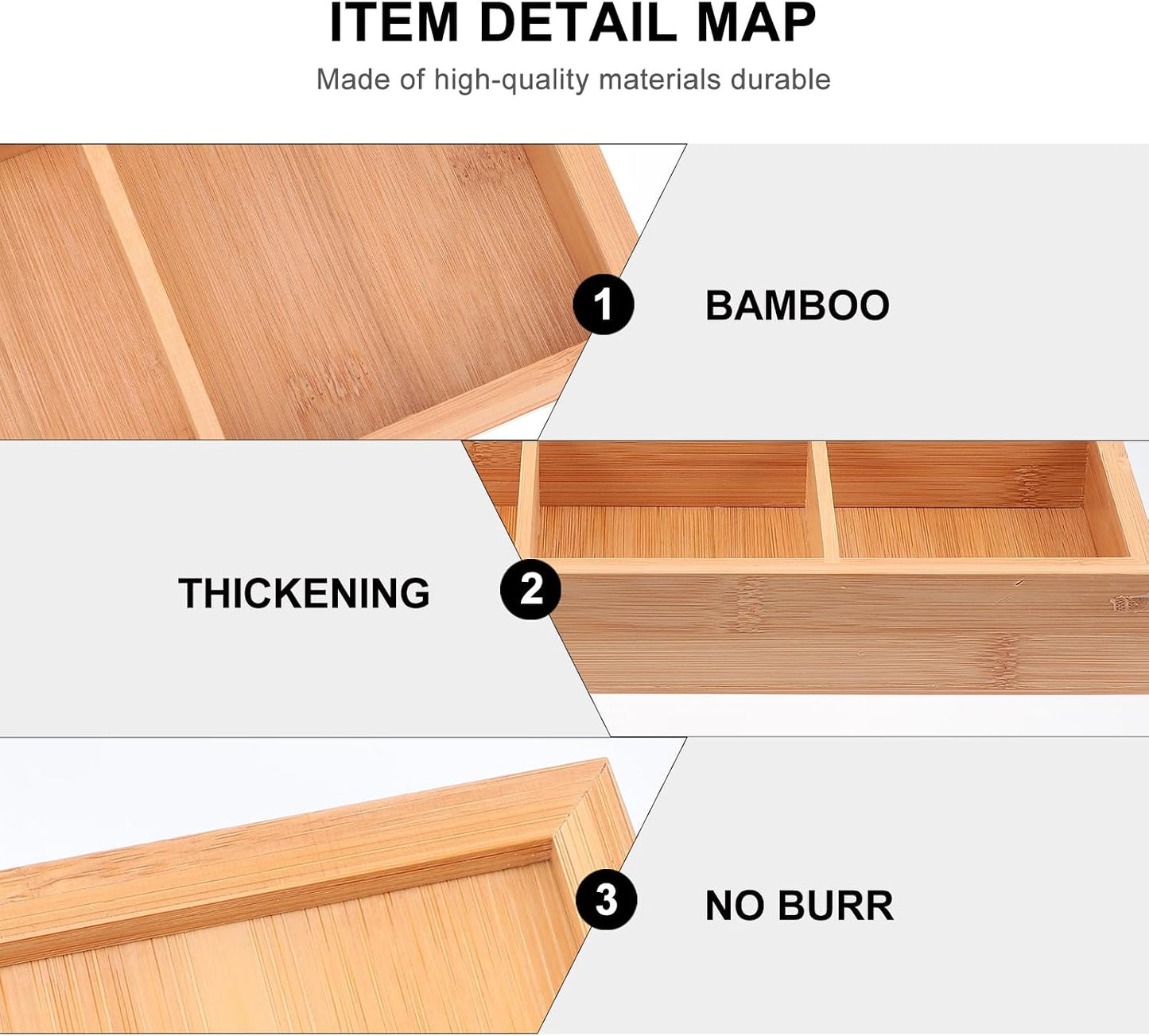 Cabilock Nine-Grid Vegetable Tray 12.99X12.99 Inch Divided Serving Platter for Hot Pot Snacks and Party Appetizers Stylish Bamboo Organizer