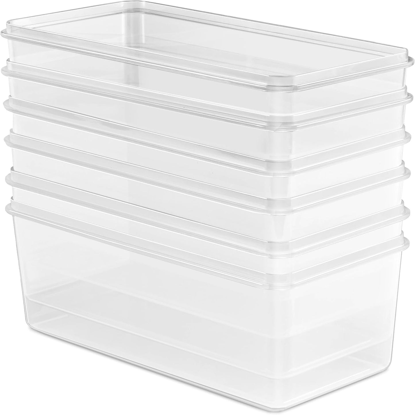 Sorbus Food Storage Containers - Pack of 8 - Air Tight, Four-Way Snap Lids Keeps Food Fresh - Store Cereal, Pasta, Flour, Nuts, Candy - Durable Plastic Kitchen Pantry Bins