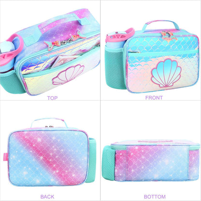 RHCPFOVR Kids Lunch Bag - Insulated Lunch Box for Boys Girls,Washable Lunch Bag and Reusable Toddler Leak-proof Lunchbox for School and Daycare - Colors A