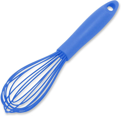 Chef Craft Premium Silicone Wire Cooking Whisk, 10.5 Inch, Red