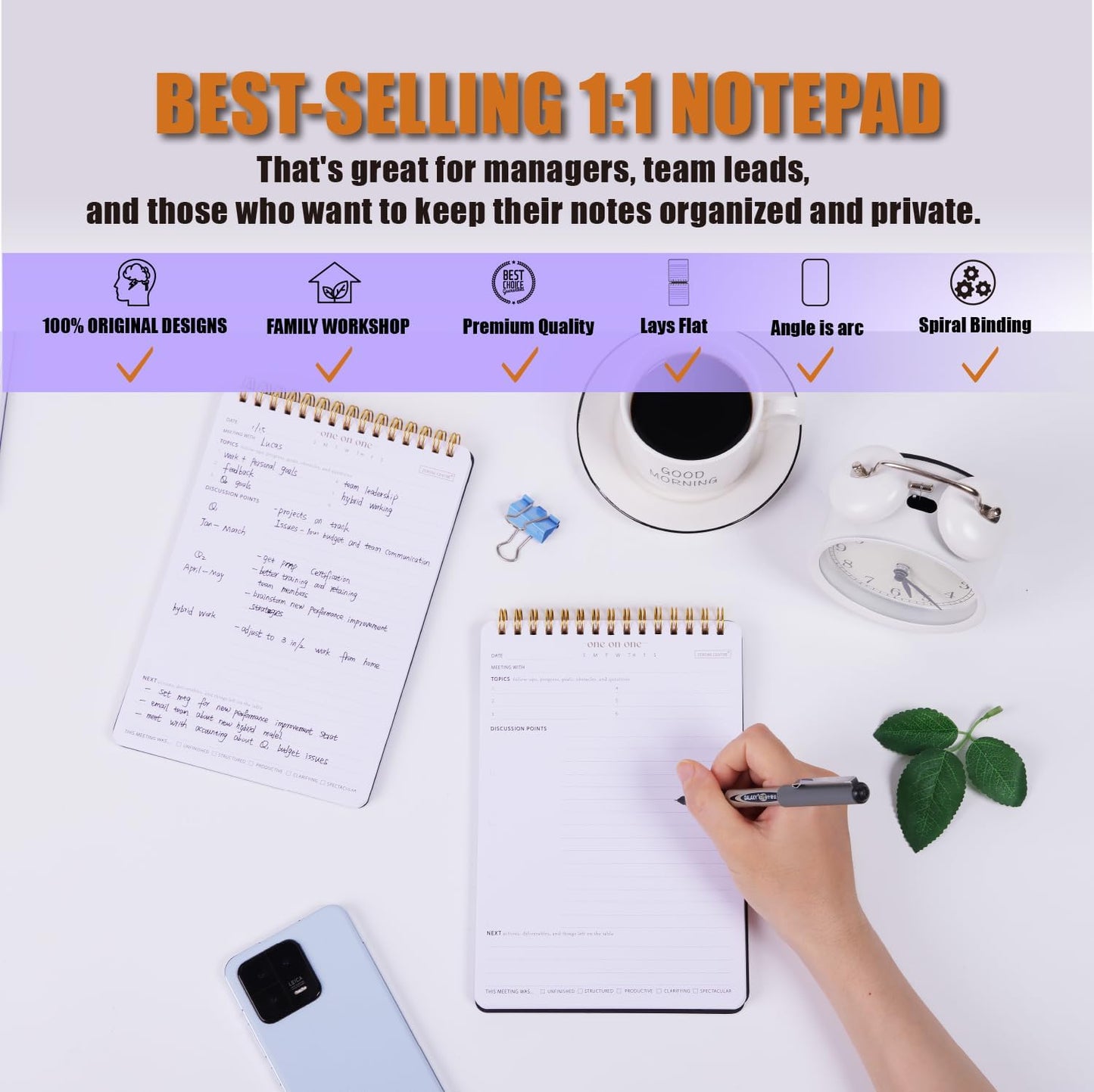 Weekly Meal Planner with Recipes and Grocery List Magnetic Notepad For Fridge - 8.5x11'' Menu Planning Pad With 54 Sheets Tear Off Shopping List For Family Dinner Menu and Meal Prep Planning