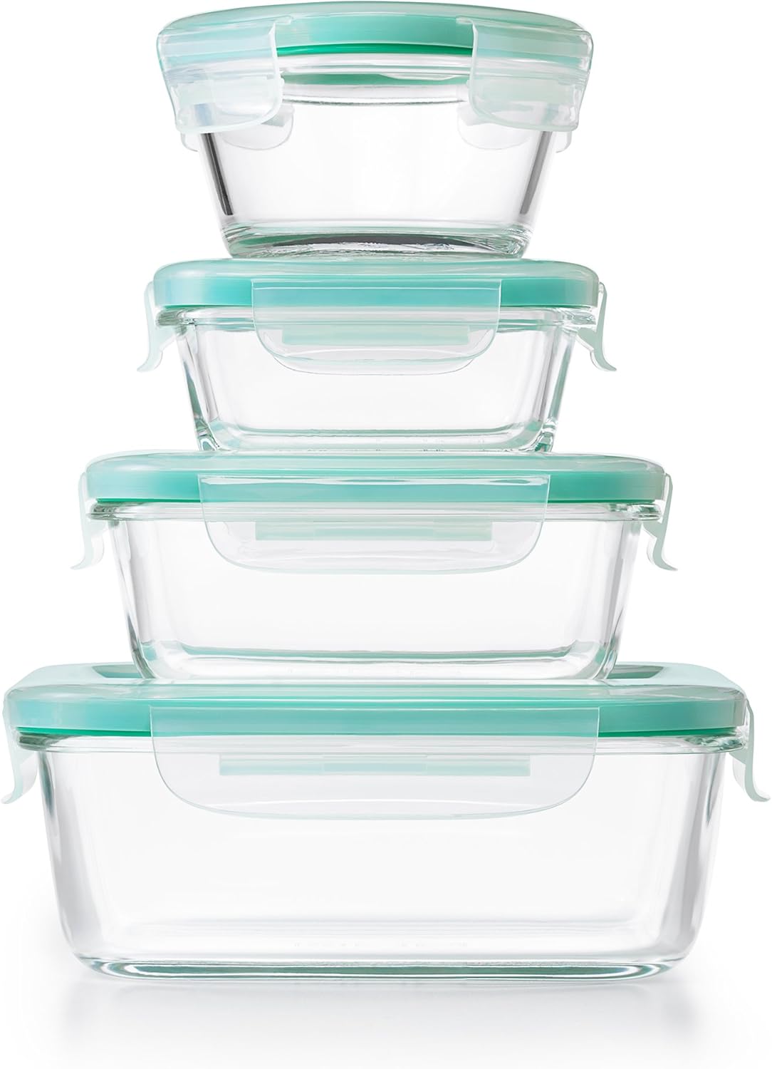 OXO Good Grips 4-Piece Smart Seal Leakproof Mini Glass AirtightContainer Set