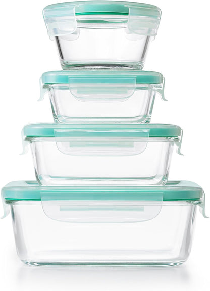 OXO Good Grips 4-Piece Smart Seal Leakproof Mini Glass AirtightContainer Set
