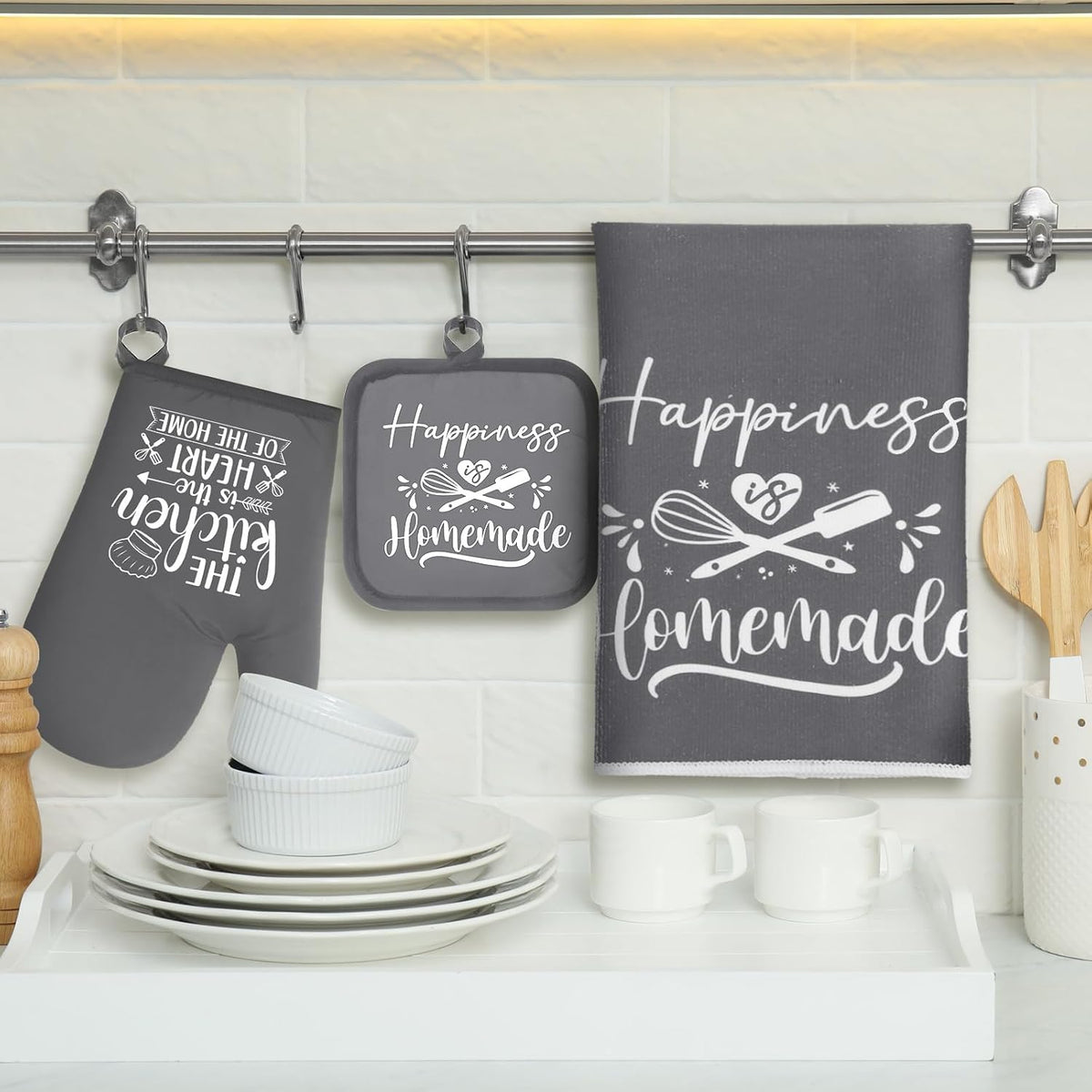 Sratte 6 Pcs Farmhouse Kitchen Decor Accessories Set