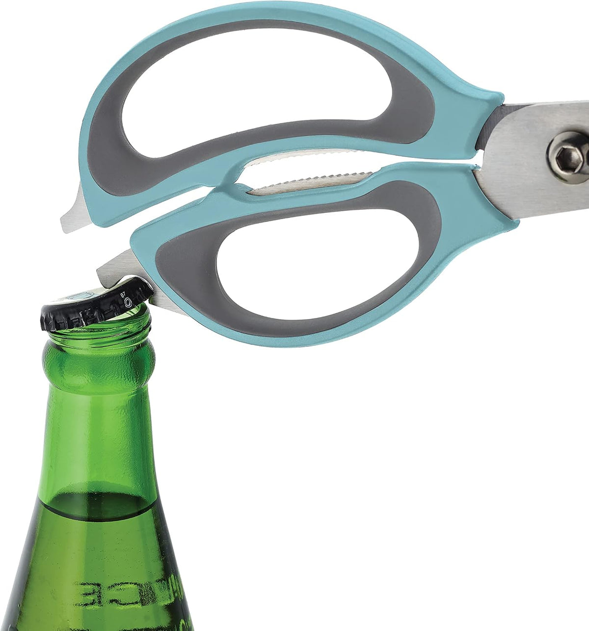 Farberware 4-in-1 Kitchen Scissors, High Carbon Stainless Steel, Black