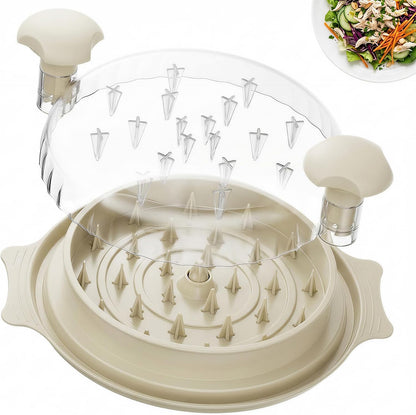 10" Chicken Shredder with Tray, Large Meat Shredder Tool Twist with Brush,BPA Free Meat Grinder, Visible Chicken Shredder Machine, Strong Anti-Slip Strip, Suitable for Pork, Beef, Chicken