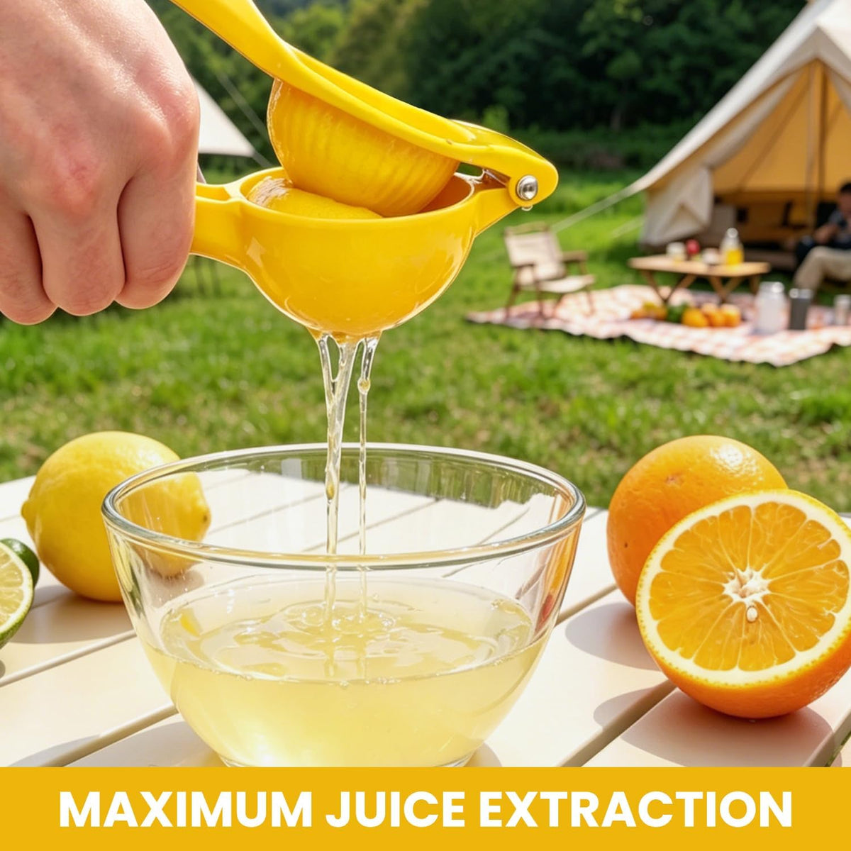 8.7" Lemon Squeezer Combo, Manual Citrus Juicer for Limes & Lemons