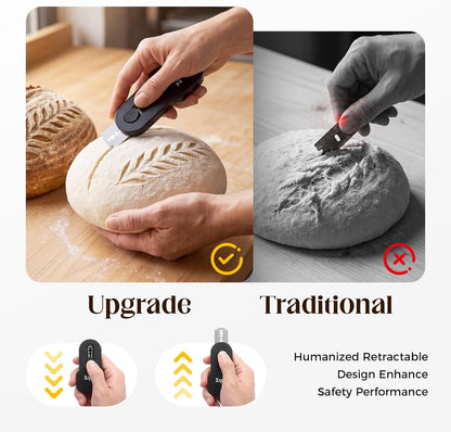 2 pcs Bread Lame, Extractable & Magnetic Sourdough Scoring Tool