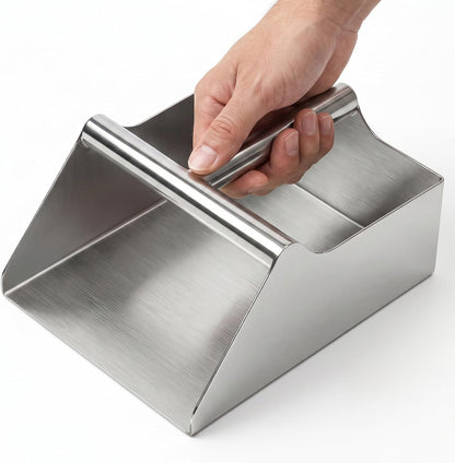 Heavy‑Duty 304 Stainless Steel Feed Scoop for Farm, Livestock, Poultry & Horse