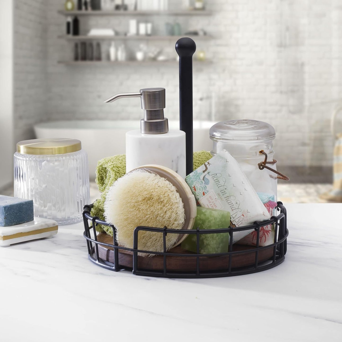 Pfaltzgraff Anvil Cage Condiment Table Caddy