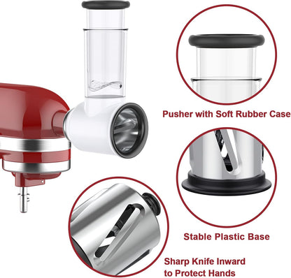 GVODE Slicer Shredder Attachment for KitchenAid Stand Mixers,Food Processor