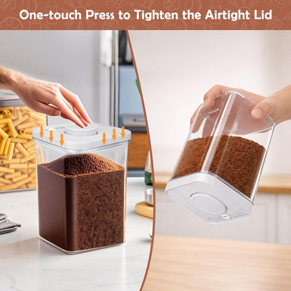 Mity rain Airtight Brown Sugar Container 2.8Qt/2600ml - Moisture-Proof Kitchen & Pantry Brown Sugar Keeper Container Airtight Saver Storage for Flour, Baking Supplies, Coffee with Locking Lid