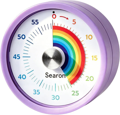 Searon Magnetic Kitchen Timer, 60-Minute Visual Dial (Blue)