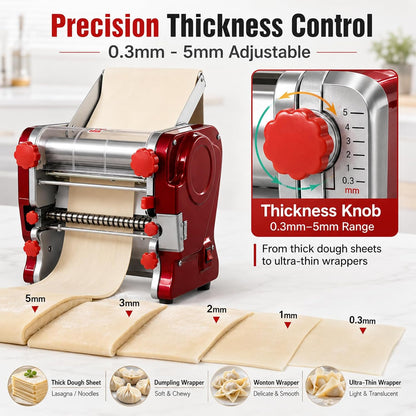 XINGYUEXUAN Pasta Maker Machine, Manual Noodle Maker, 2mm & 4mm Cutters
