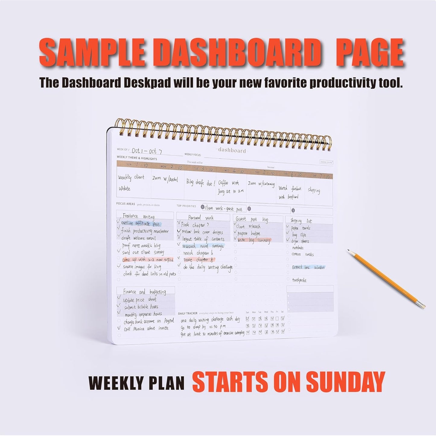 Weekly Meal Planner with Recipes and Grocery List Magnetic Notepad For Fridge - 8.5x11'' Menu Planning Pad With 54 Sheets Tear Off Shopping List For Family Dinner Menu and Meal Prep Planning