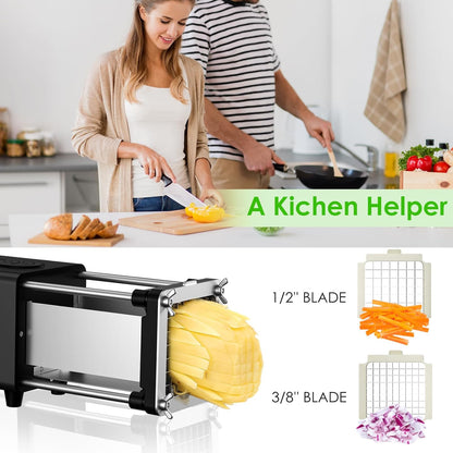 YOTAN Electric French Fry Cutter, French Fry Cutter Stainless Steel