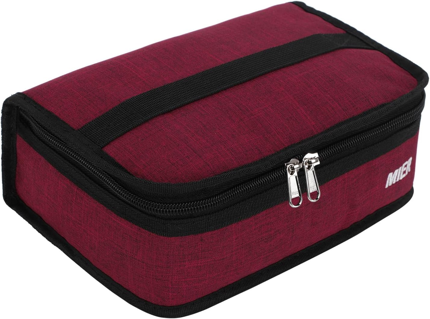 MIER Small Lunch Bag for Kids & Adults Compact Insulated Lunch Box Portable Thermal Mini Cooler for Work School Travel, Bluesteel