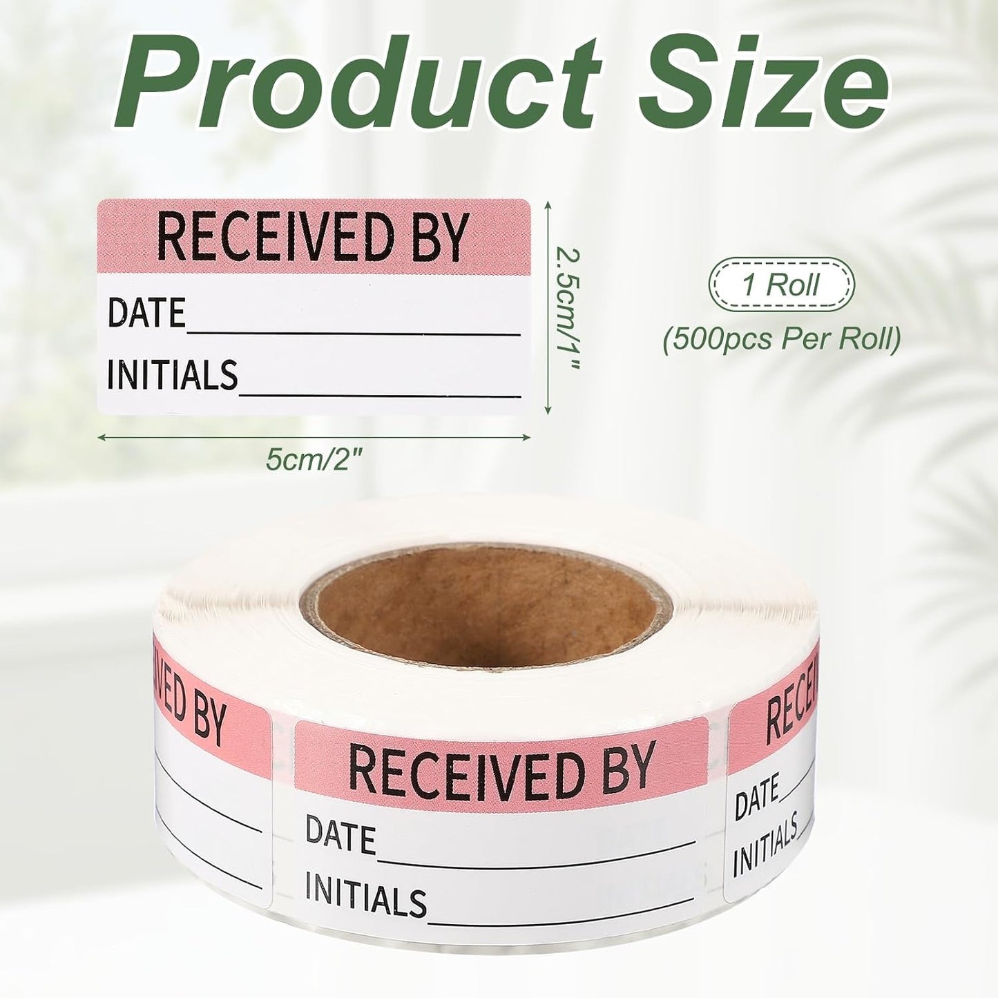 PATIKIL 500 Pcs Expired Date Label Stickers Roll, 2 x 1 Inch Removable Inventory Labels Adhesive Food Sticker Roll for Marking Organizing Inventory and Food Container, White and Black