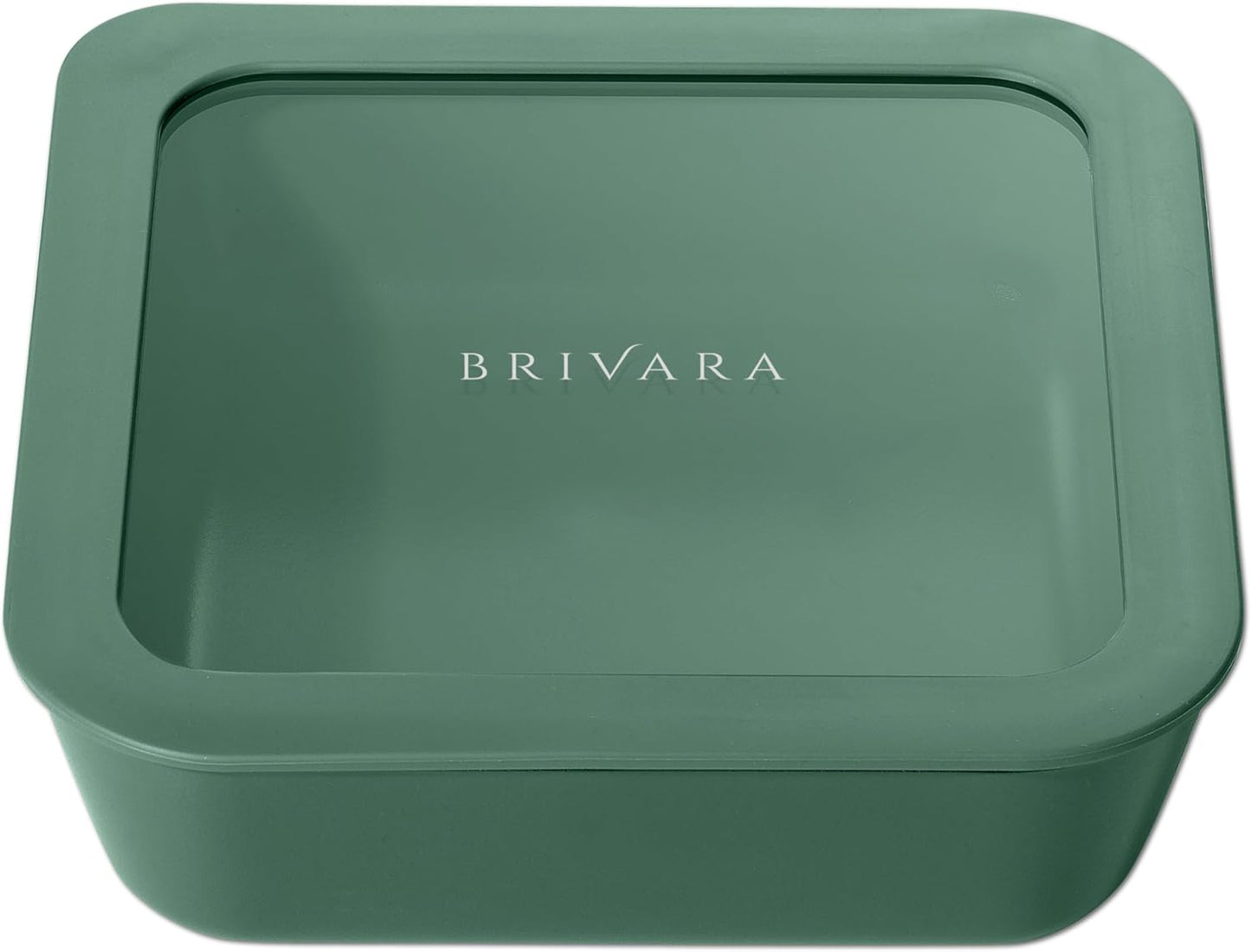 Ceramic Coated Glass Food Storage Container | No PTFE, PFOA, PFAS, and BPA | Reusable Non Toxic Meal Prep Container with Glass Lid | Easy To Store | 3 Cup Rectangle [Onyx]