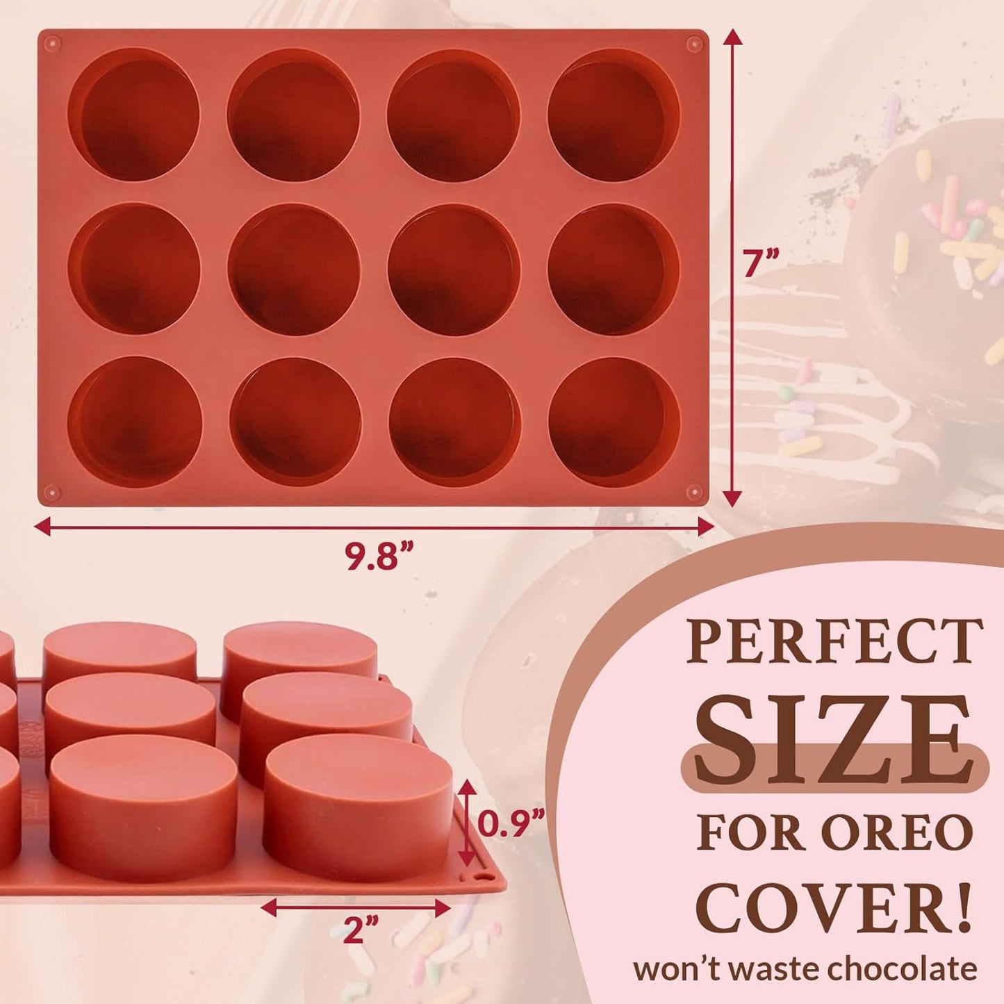 HKNMTT Silicone Muffin Pan for Baking, Cupcake Egg bites Brownie Mold 12 Cup Regular Size, Oven Safe BPA Free kitchen Appliances