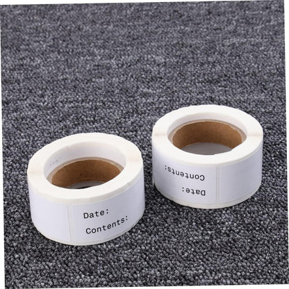 ARTIBETTER 2 Rolls Food Date Labels Adhesive Record Date Stickers for Kitchen DIY Classified Index Paste Waterproof and Sturdy Suitable for Food Storage and Organization