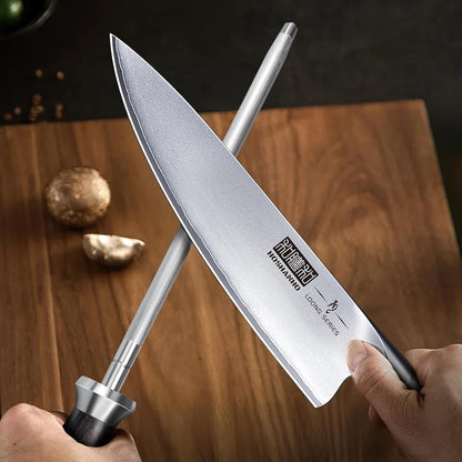 HOSHANHO Honing Rod, 12 Inch Professional Kitchen Knife Sharpener Rod
