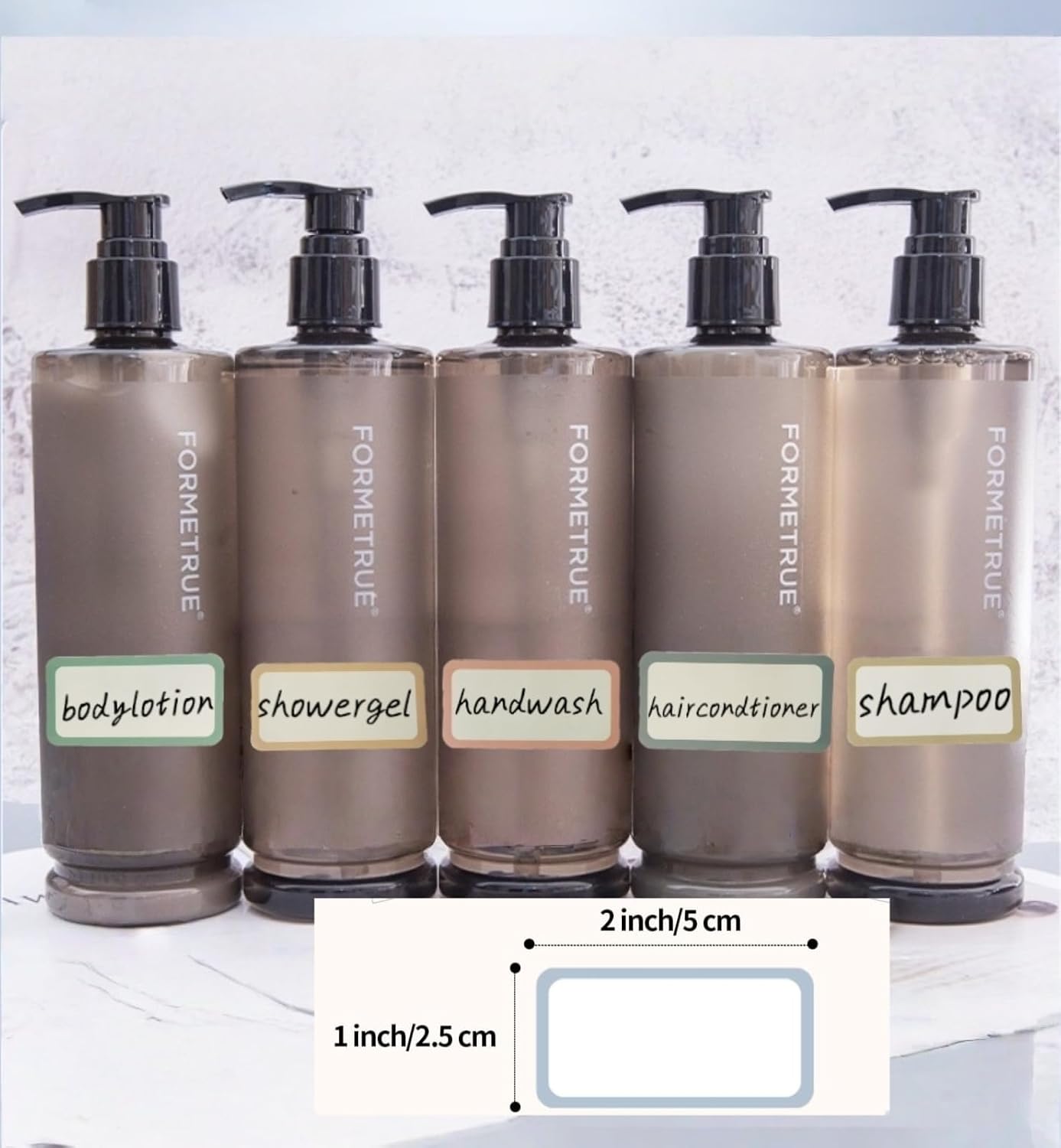 Blank Waterproof Removable Labels for Freezer Storage containers, Labels forJars,Date Label Food Storage Stickers, Waterproof Oil Resistant Easy Clean Leaves no Residue 500Total Per Roll