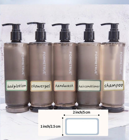 Blank Waterproof Removable Labels for Freezer Storage containers, Labels forJars,Date Label Food Storage Stickers, Waterproof Oil Resistant Easy Clean Leaves no Residue 500Total Per Roll