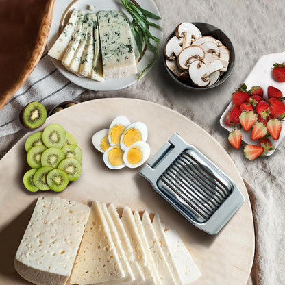 Egg Slicer for Hard Boiled Eggs Heavy Duty Egg Cutter Stainless Steel Wire