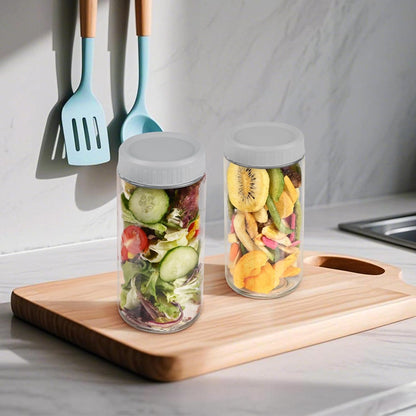 Overnight Oats Containers with Lids, 10oz Wide Mouth Mason Jars with Lids, 9 Pack Glass Jars with Airtight lid for Chia Pudding Yogurt Salad, Meal Prer Oatmeal Jars, Pink