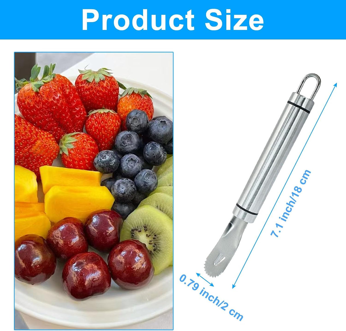 Stainless Steel Orange Peeler Tool, 2Pcs