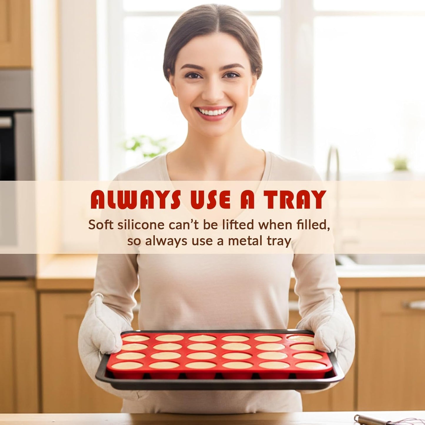 HKNMTT Silicone Muffin Pan for Baking, Cupcake Egg bites Brownie Mold 12 Cup Regular Size, Oven Safe BPA Free kitchen Appliances